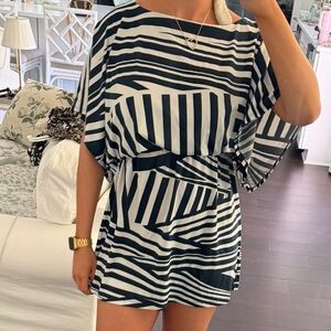 JFW Striped Black & White Mini Dress